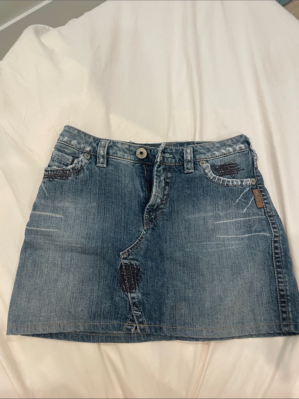 Silver Jeans Denim Mini Skirt